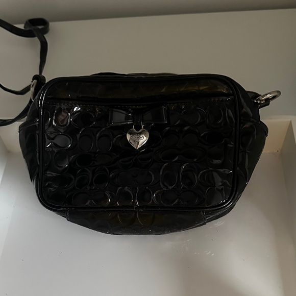 Coach Handbags - Coach Black Patent Leather Crossbody Bag